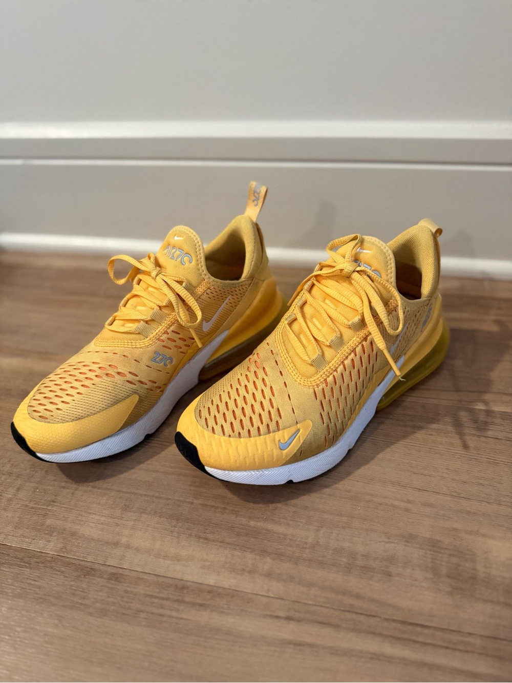 Nike Women’s Air Max 270 React Sneakers in Yellow